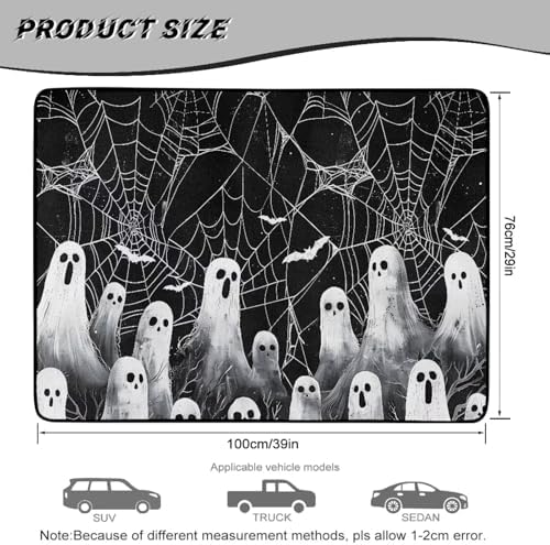 Black Ghost Web All Weather Trunk Mat 29"x39" - Image 7