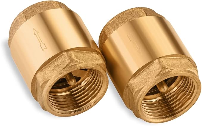2 pcs Brass One Way Check Valve 3/4" Female Backflow Preventer, Check Valve - Image 3
