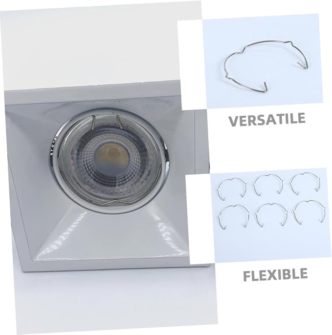 Drywall Clips Repair Kit 10pcs Spotlight Spring Clips Retaining Rings - Image 4