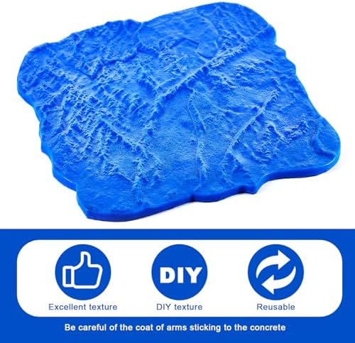 Gisafai 1 Pcs Concrete Stamp Mat, Seamless Slate Texture Skin - Image 4