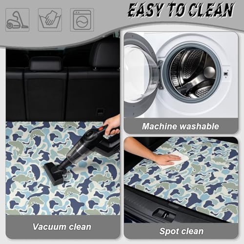 ELEQIN Fish Camo, Car Trunk Mat, All Weather Cargo Liner Trunk Protection - Image 5