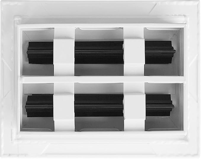 BUILDMART - 6x4 White Modern AC Vent Cover - Decorative Air Vent - Standard - Image 2