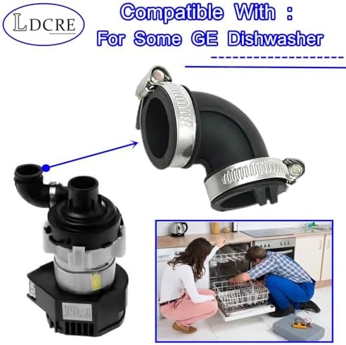 WD24X33918 Dishwasher Circulation Pump To Sump Elbow Hose - Image 4