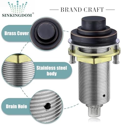 SinkTop Air Switch Kit for Disposal, Dual Outlet - Image 2