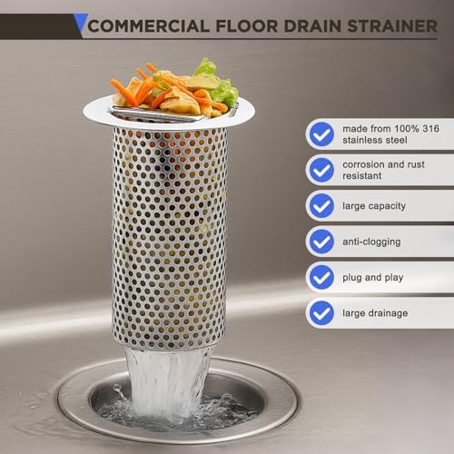 1 Pcs Commercial Floor Drain Strainer - Image 3