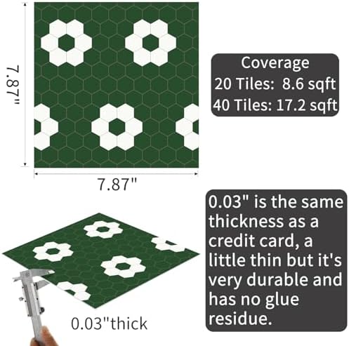 MORCART Peel and Stick Floor Tile, Vinyl Flooring Waterproof, DIY Flooring - Image 2