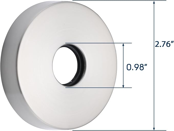 Shower Arm Stabilizer Bracket and Flange Cover Brushed Nickel - Image 6