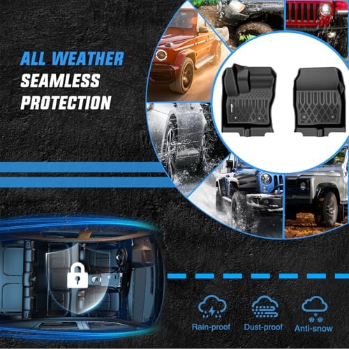 Nilight Floor Mats for Ford Transit Connect W/Vinyl Flooring & Post Only - Image 5