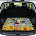 Cow Sunflower Heavy Duty Trunk Mat 29"x39" by Mintulipy