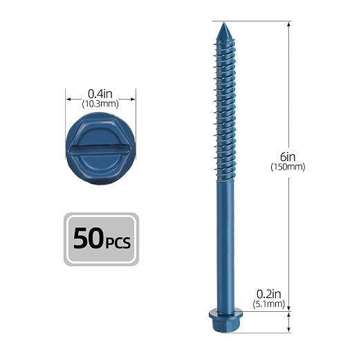 1/4" x 6" Concrete Screws, for Masonry, Brick or Stucco - Image 2