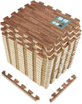 Sorbus Wood Grain Foam Floor Tiles by Sorbus