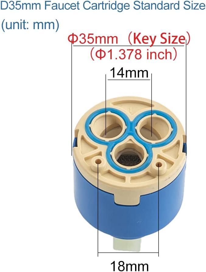Diameter 35mm Ceramic Faucet Cartridge Replacement - Image 2