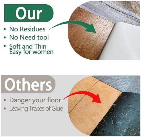 Lareko Peel and Stick Floor Tile, Waterproof Vinyl Plank Flooring - Image 4