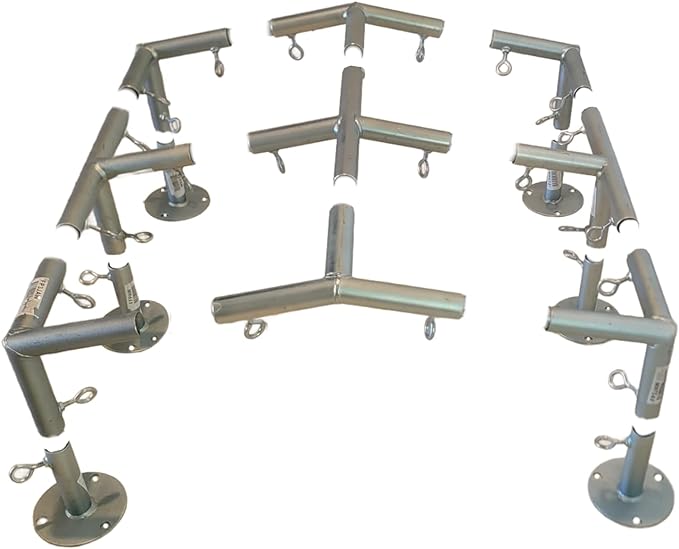 6 Leg Style Carport Canopy EMT Pipe Fittings Low Peak Connectors by ProfessionalEZTravelCollection