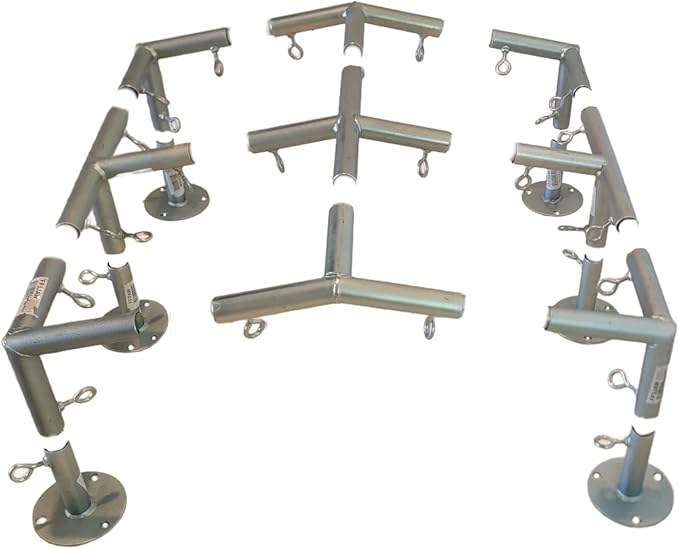 6 Leg Style Carport Canopy EMT Pipe Fittings Low Peak Connectors by ProfessionalEZTravelCollection