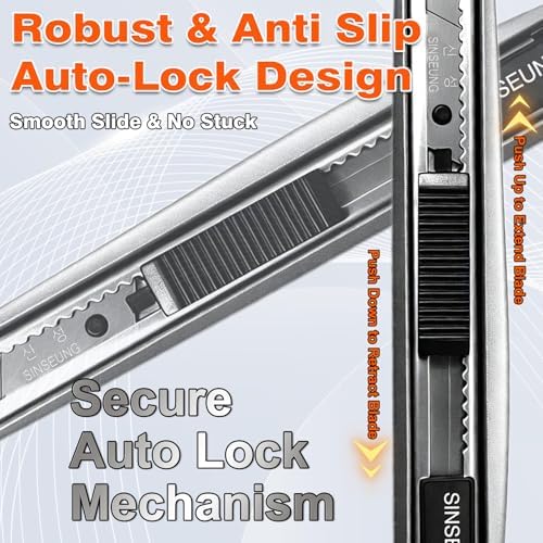 9mm Alloy Utility Knife Retractable - Image 4