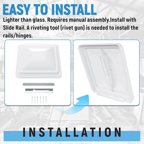 HECASA 14" 2Pcs RV Roof Vent Cover Compatible - Image 4
