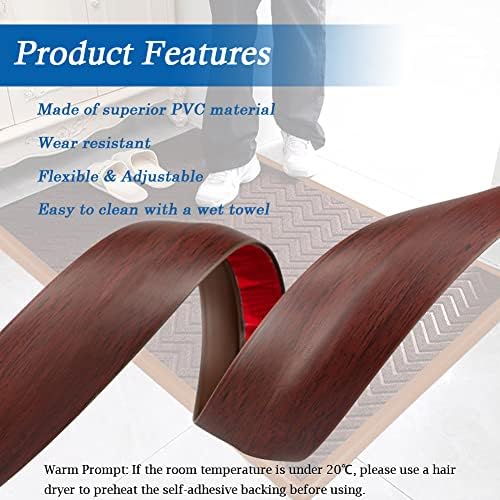 FONUNO Carpet Transition Strip Self Adhesive Floor Transition Strip - Image 3