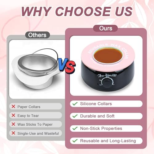 2 PCS Reusable Silicone Wax Collars Fits Most 14 Oz Wax Pot Liner Collar Clean - Image 5