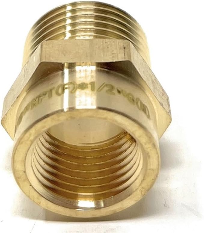 Cascada Lead-Free Brass Adapter, G Thread British BSPP Male to NPT Female |) - Image 8
