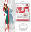 2- Pack Dust Barrier Plastic Zipper Door, 4 FT x 7.2 FT Heavy-Duty Door Dust by ANWEOR