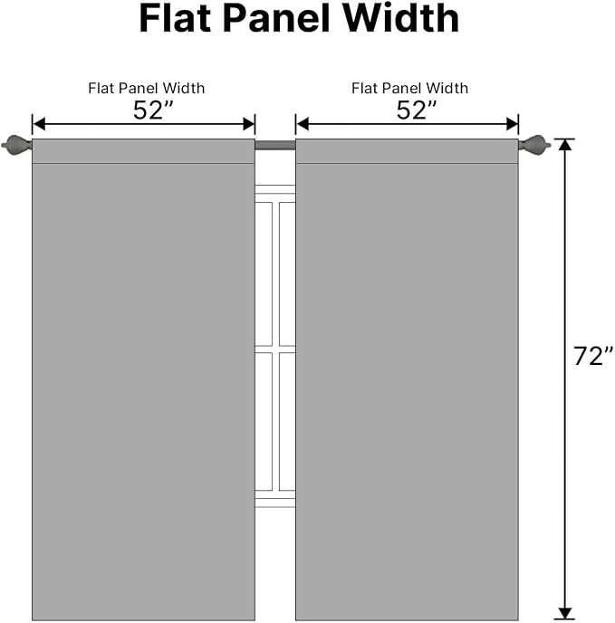 H.VERSAILTEX Blackout Curtains Thermal Insulated Window Treatment Panels Room - Image 7