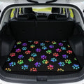 Colorful Dog Paw All Purpose Trunk Mat Universal Waterproof Cargo Liner by Darisoco