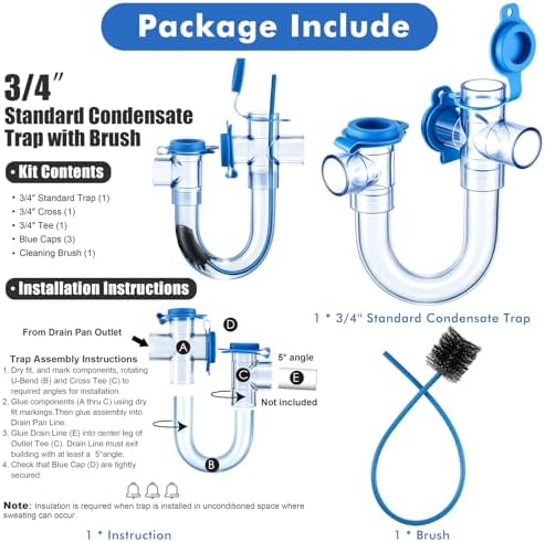 4 Pack 3/4 Inch Standard Condensate Trap - Image 7