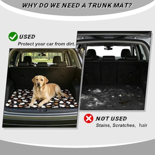 Ghost Pumpkin Trunk Mat Universal Waterproof Cargo Liner Heavy Duty Non-Slip - Image 4