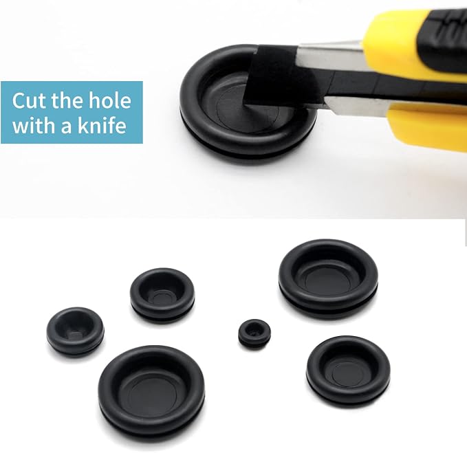 Vrupin 188 Pieces Rubber Grommet Kit – Rubber Plugs - Image 3