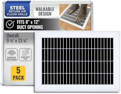 Fits 8x12 and 12x8 Duct Opening | Return Air Floor Grille by Handua | Walkable by Handua