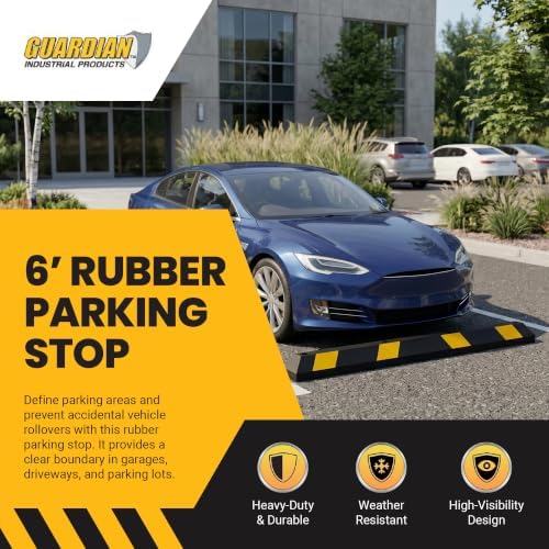 Guardian 6ft Parking Stop, Rubber Curb - Image 2