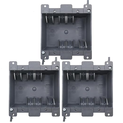 MAKERELE 2 Gang Old Work Electrical Outlet Box| 26 cu.Inch | Double Outlet by MAKERELE