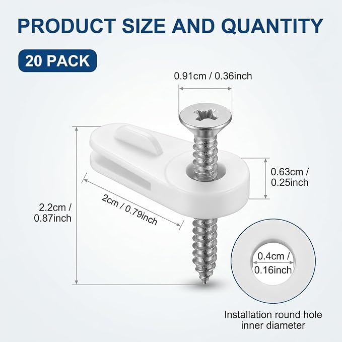 20 Pack Window Screen Clips - Image 2