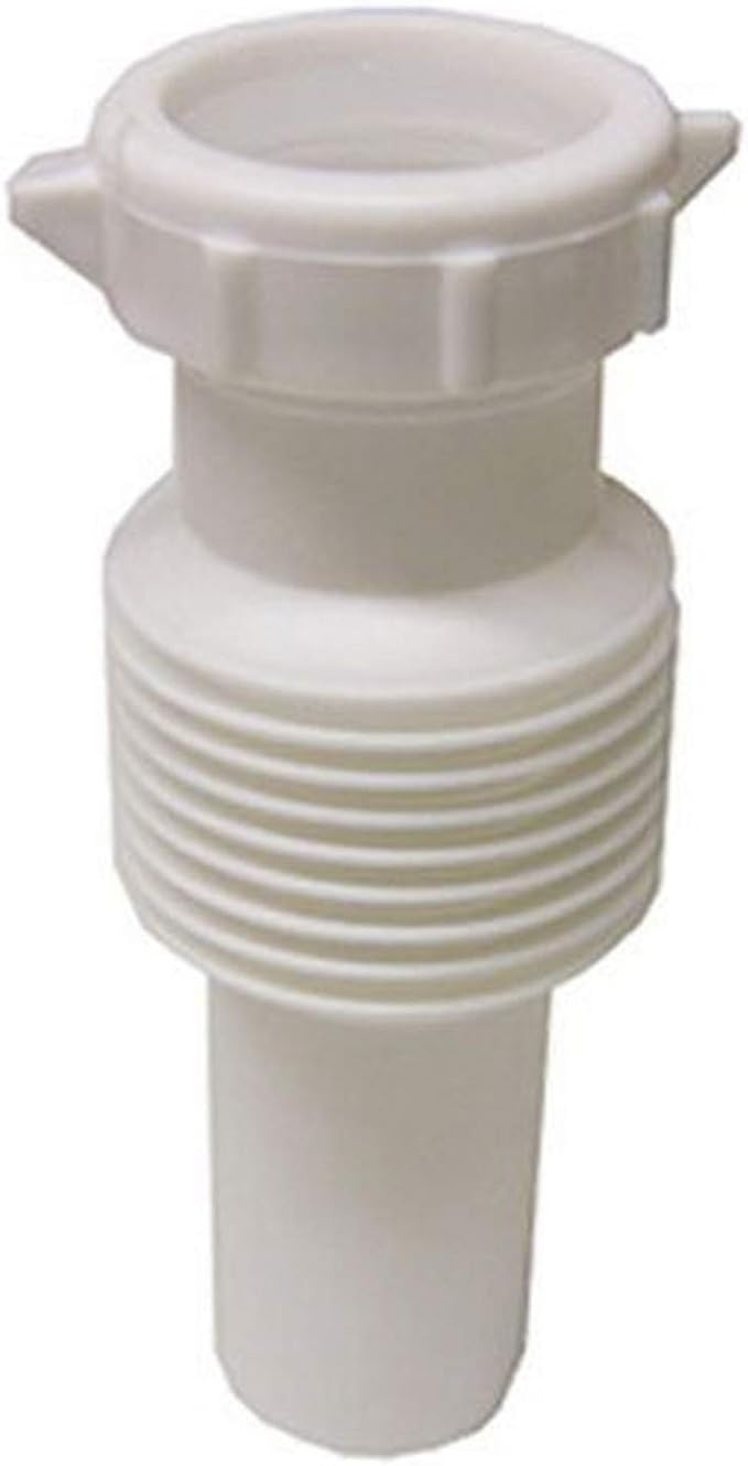 LASCO 03-4315 White Plastic Tubular 1-1/4-Inch Flexible Extendable Slip Joint by LASCO
