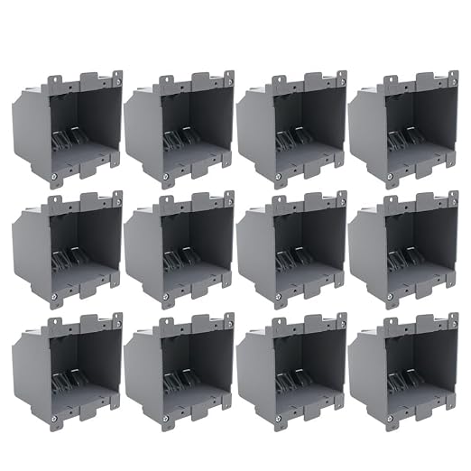 MAKERELE Double Gang Old Work Switch/Receptacle Box, 26 cu.Inch | Cut In Outlet - Image 7