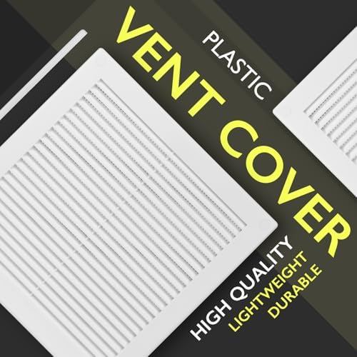 10 x 10 Inch White Air Vent Cover – Plastic Square Air Vent Grill Cover - Image 6