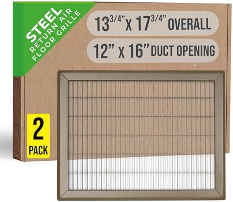 Fits 12x16 and 16x12 Duct Opening | Return Air Floor Grille by Handua | by Handua