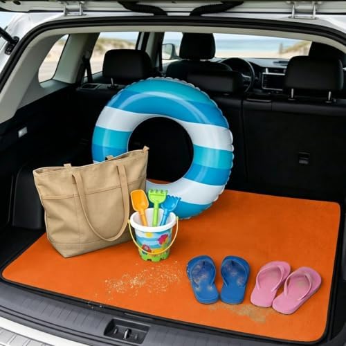 ELEQIN Orange Car Trunk Mat Cargo Liner - Image 2