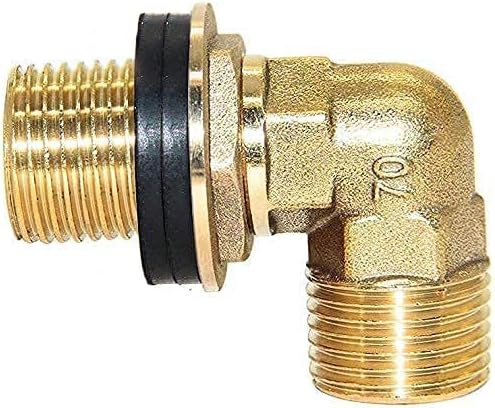 Joywayus Wall Mount Commercial Faucet Installation Kit, Brass 1/2" G Male Elbow - Image 8