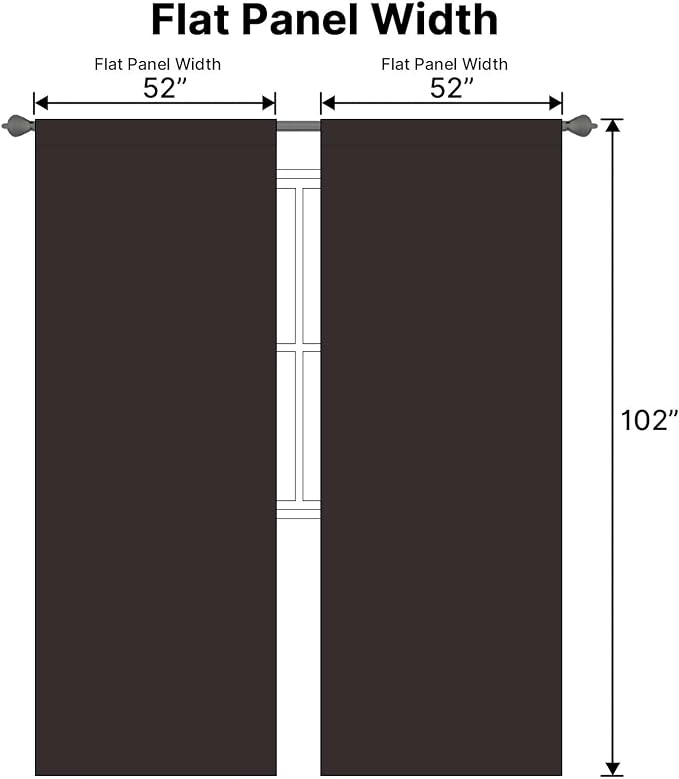 H.VERSAILTEX Blackout Curtains Thermal Insulated Window Treatment Panels Room - Image 7