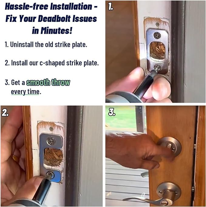 Adjustable Strike Plate for Exterior Doors - Image 4