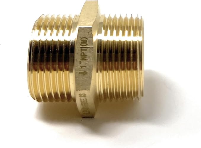 Cascada 1" G Thread Male to 1" NPT Thread Male Pipe Fitting Adapter - Image 3