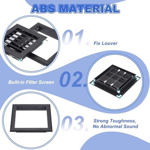 PATIKIL 8x8 Inch Plastic Ventilation Grille, Return Air Vent Cover Removable - Image 3