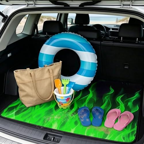 Green Flame Universal Cargo Liner Gardening Trunk Mat Waterproof Cargo Liner - Image 2