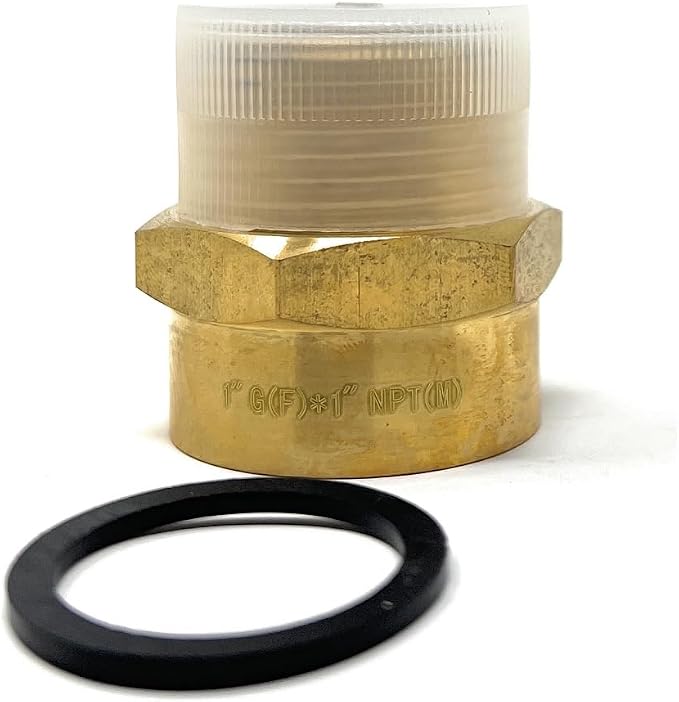 Cascada 1" G Thread Female to 1" NPT Thread Male Pipe Fitting Adapter - Image 5