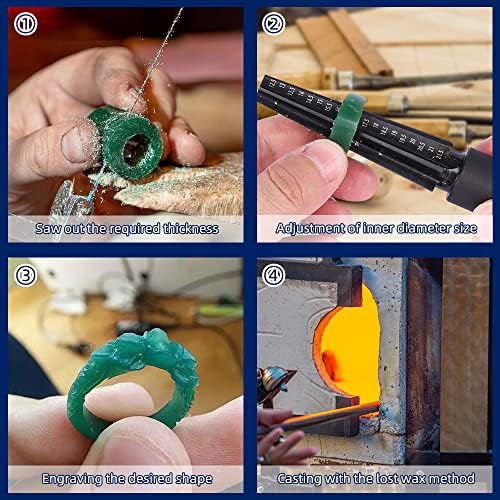 Wax Ring Sizer Ring Wax Tube Carving Jewelry Wax Ring Blade Enlarging Wax Tube - Image 3