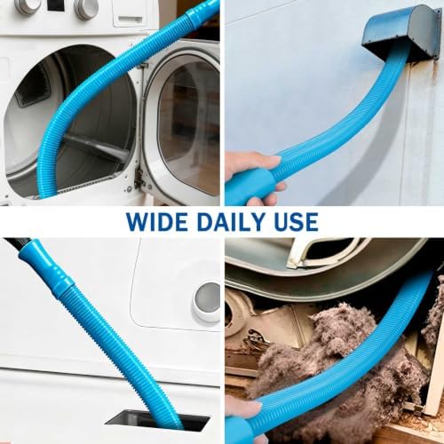 4 Pieces Dryer Vent Cleaner Kit | Vacuum Hose Lint Trap Clean Tool - Image 5
