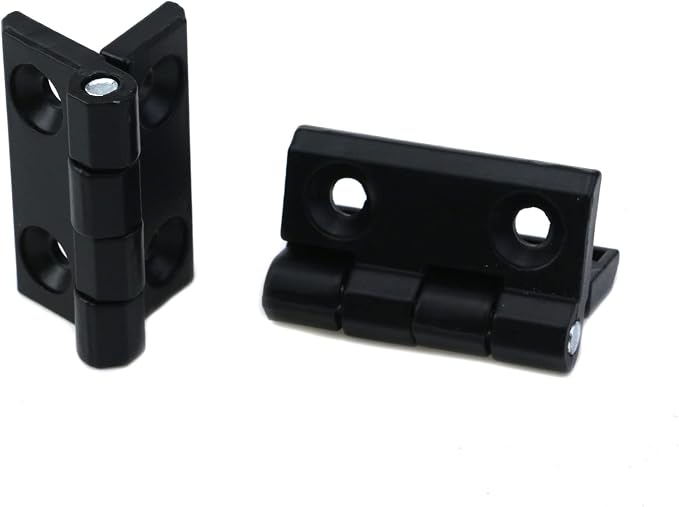 Woogim 4PCS Black Heavy Duty Cabinet Door Hinges 50mmx50mm | Reinforced Ball - Image 5