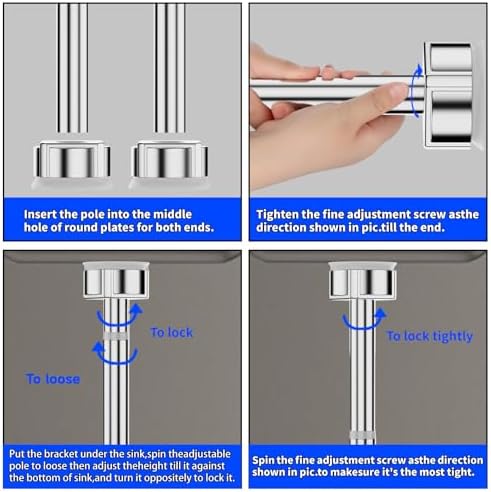 Undermount Sink Brackets, 18.5"-29.1" Adjustable Kitchen Undermount Sink Support - Image 6